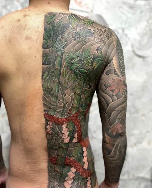 (이레즈미)등반판 대나무 작업🔥