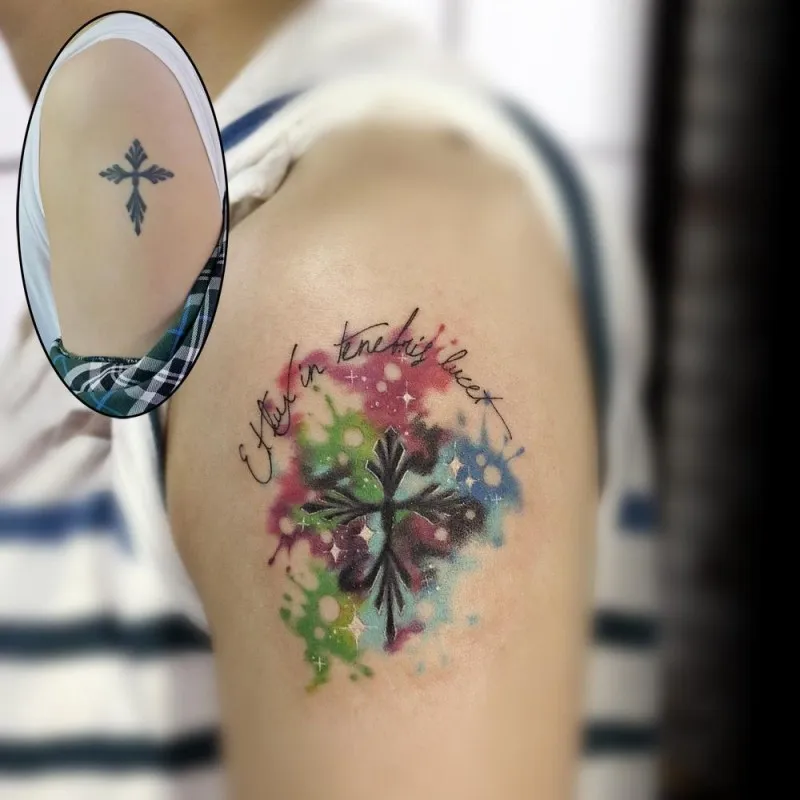 십자가 터치업 커버업작업 - 1