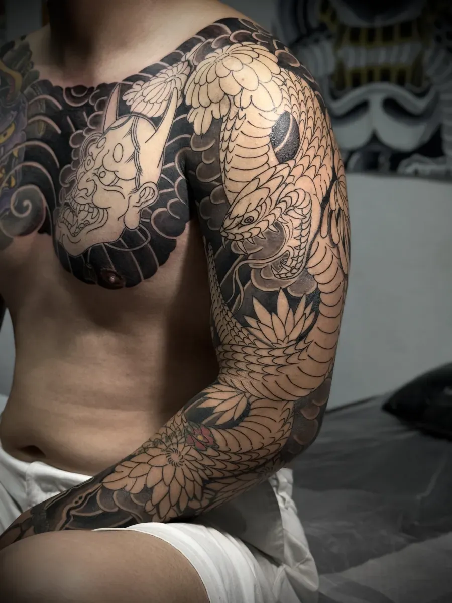 한야 뱀 국화 이레즈미