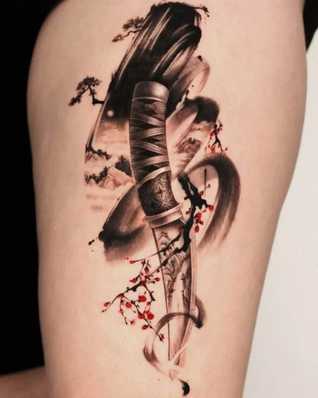 오리엔탈타투, 칼타투, 동양화타투, 붓터치타투