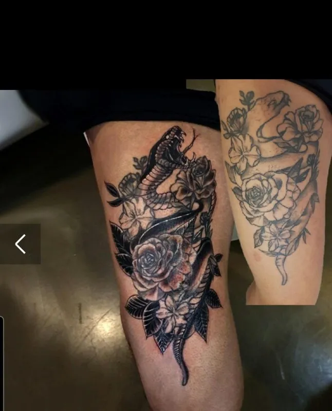 커버업/타샵작업