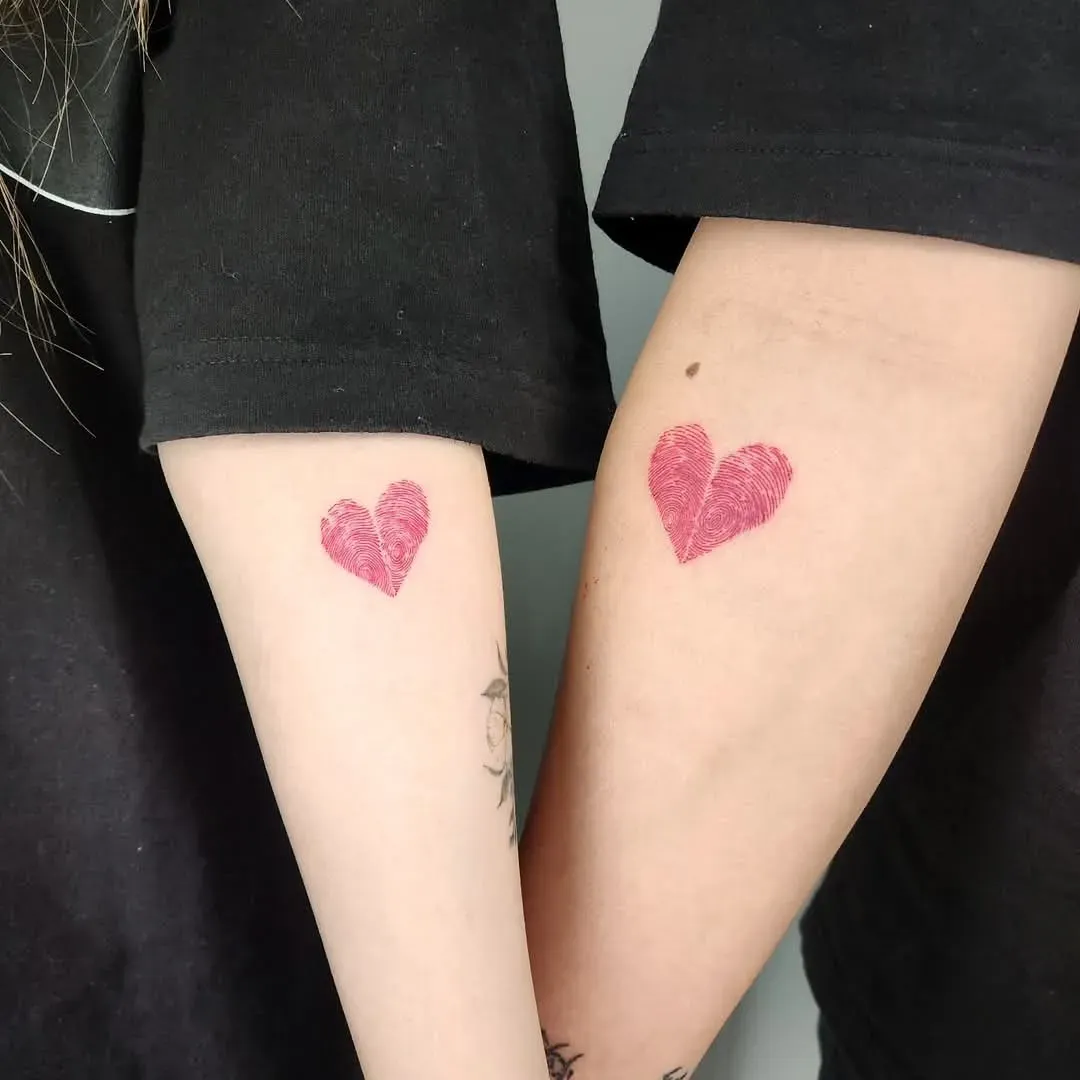 지문 커플타투 - 1